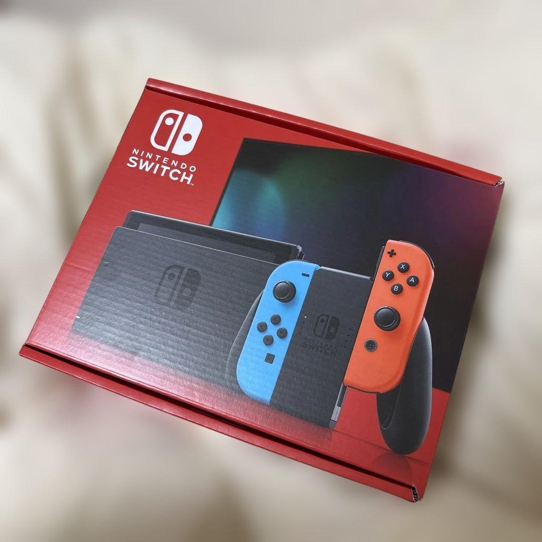 (新品未使用)Nintendo Switch ネオンオレンジ/ネオンブルー 本体