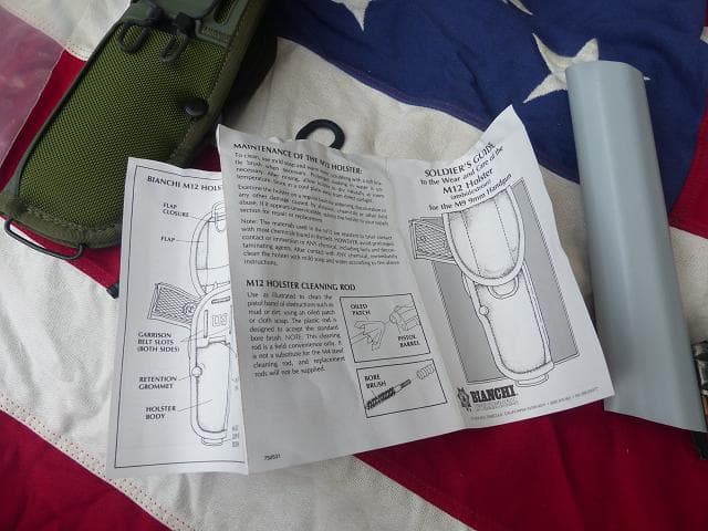米軍実物 M-12 ホルスター　ベレッタ 92F BIANCHI ビアンキ　55