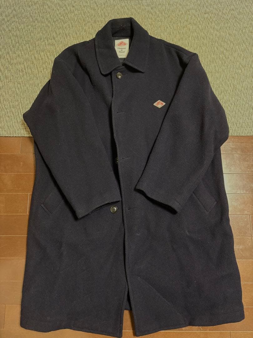 DANTON ウールライトパイルロングコート ステンカラーコート