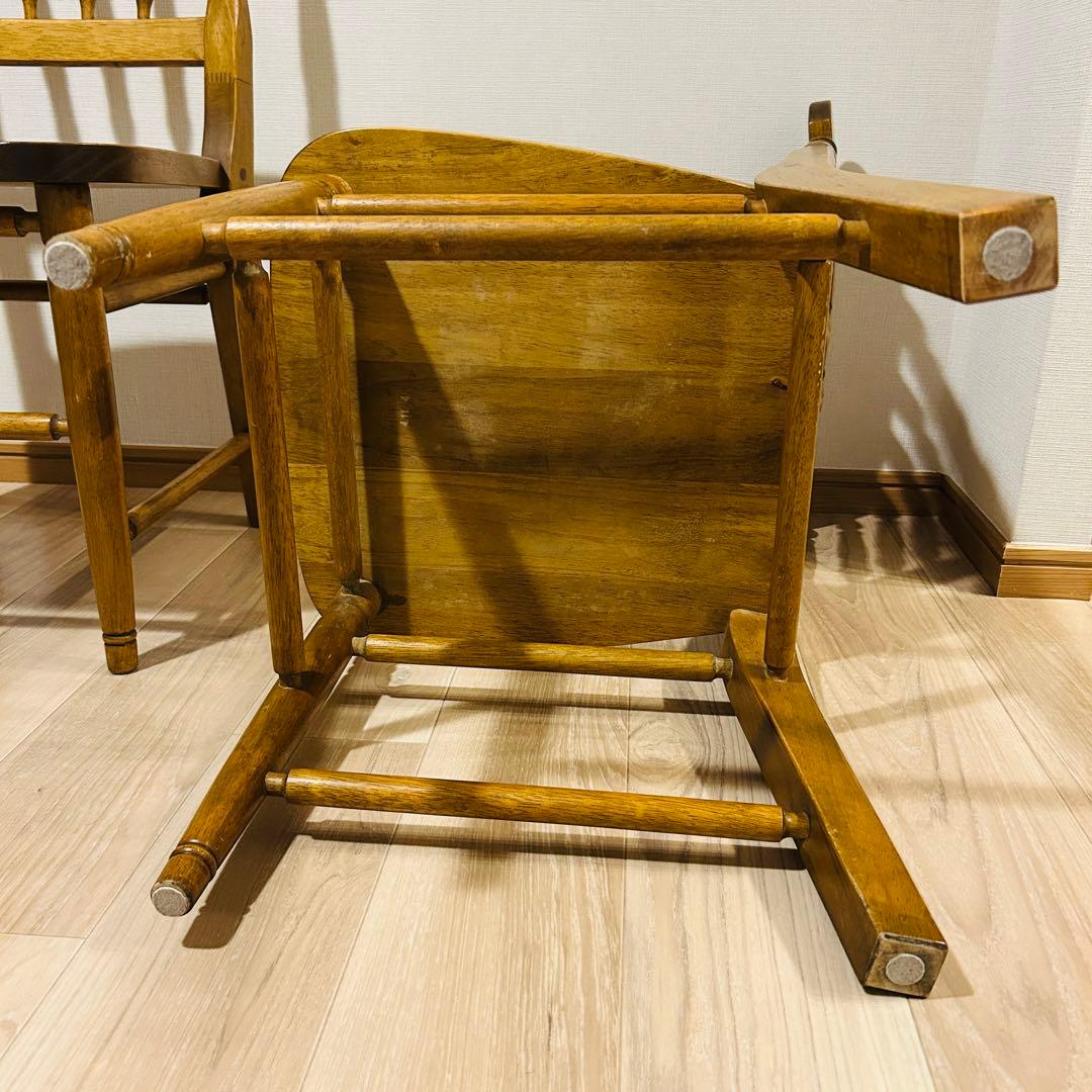 【2脚セット】ウィンザーチェア 木製椅子 アンティーク調 ヴィンテージ