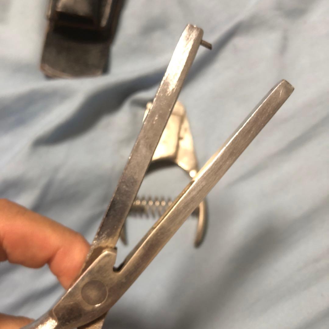 検札鋏 改札鋏 鉄道パンチ 切符切り 岩田製 T92