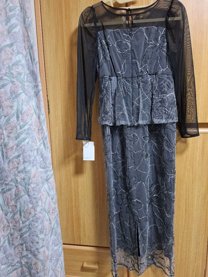 レースペプラムドレス　 パーティードレス