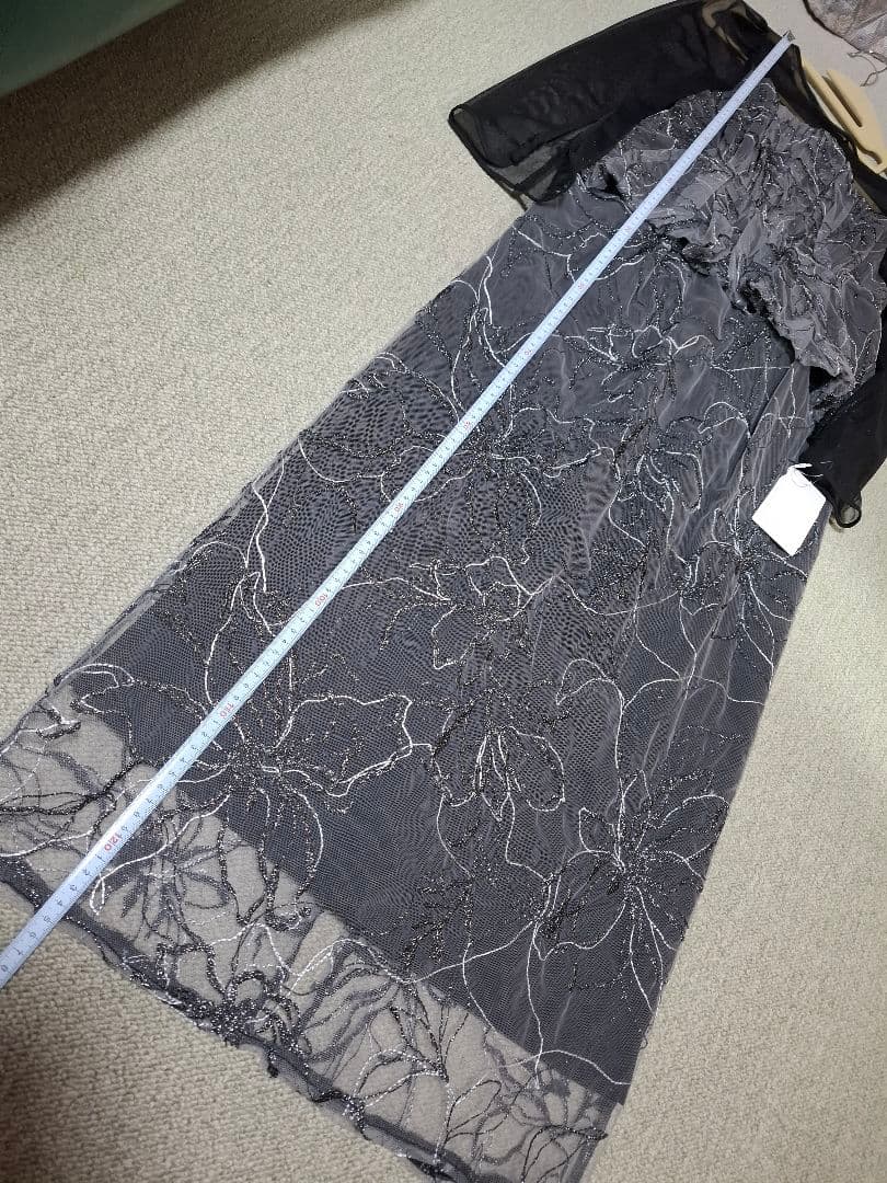 レースペプラムドレス　 パーティードレス