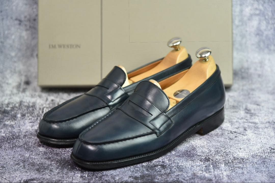 J.M.WESTON　#180　シグネチャーローファー　6　ネイビー　11ラスト