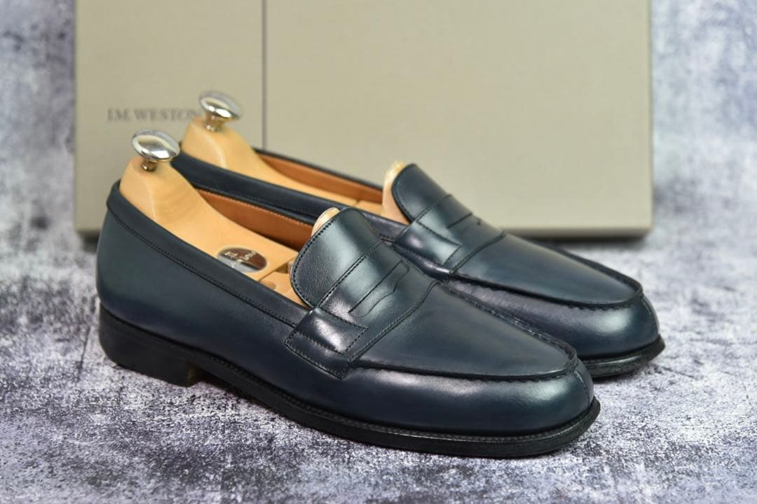 J.M.WESTON　#180　シグネチャーローファー　6　ネイビー　11ラスト