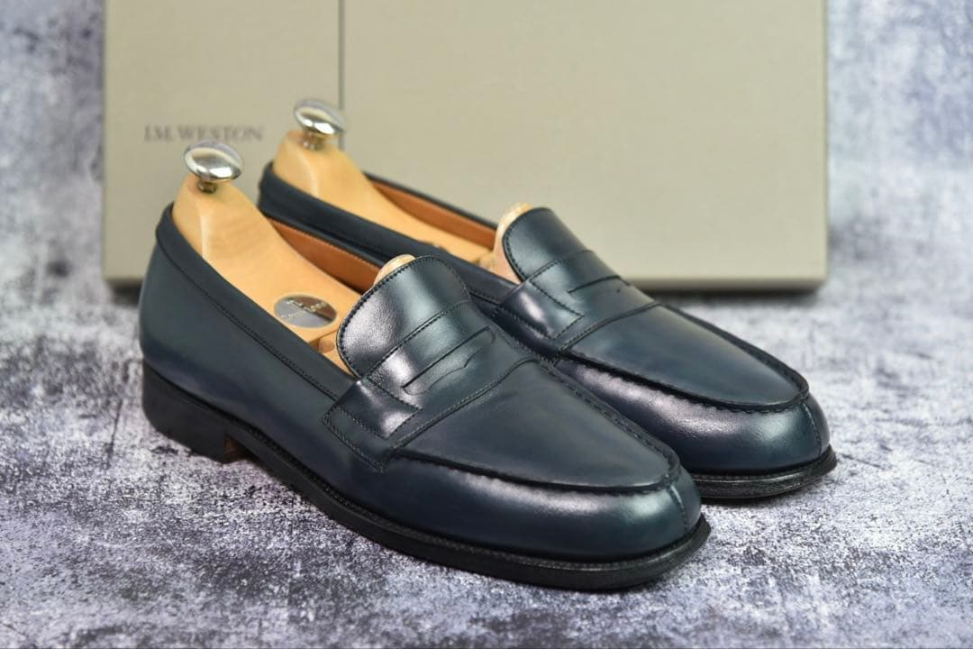 J.M.WESTON　#180　シグネチャーローファー　6　ネイビー　11ラスト