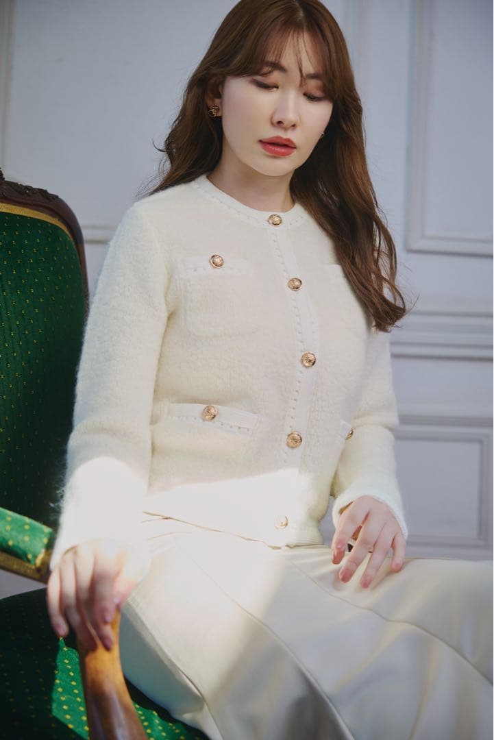 ジャケット・アウター Clarimond Bouncy Knit Jacket herlipto