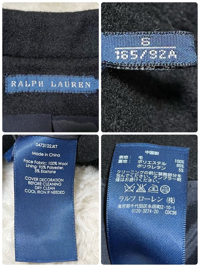 RALPHLAUREN ラルフローレン　テーラードジャケット　燕尾服　ブラック