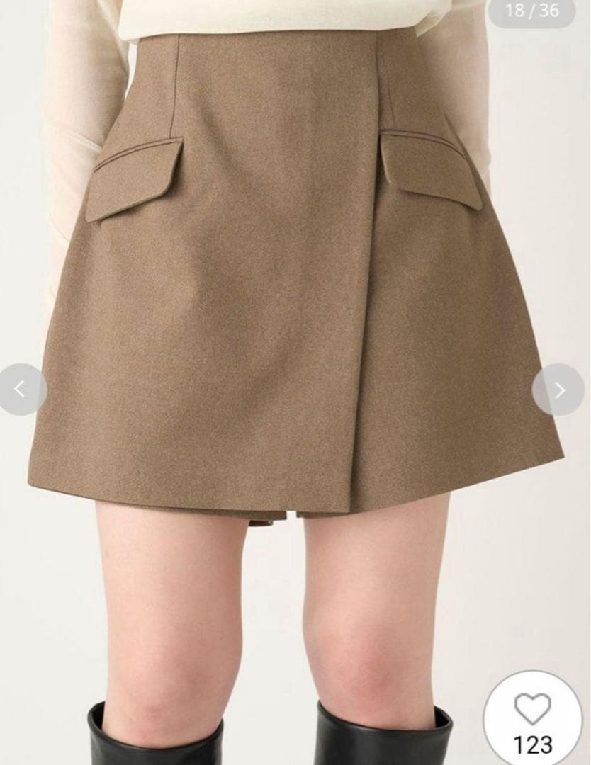 【✨新品未使用✨】ラップデザインミニスカパン　フレイアイディー　FRAYI.D