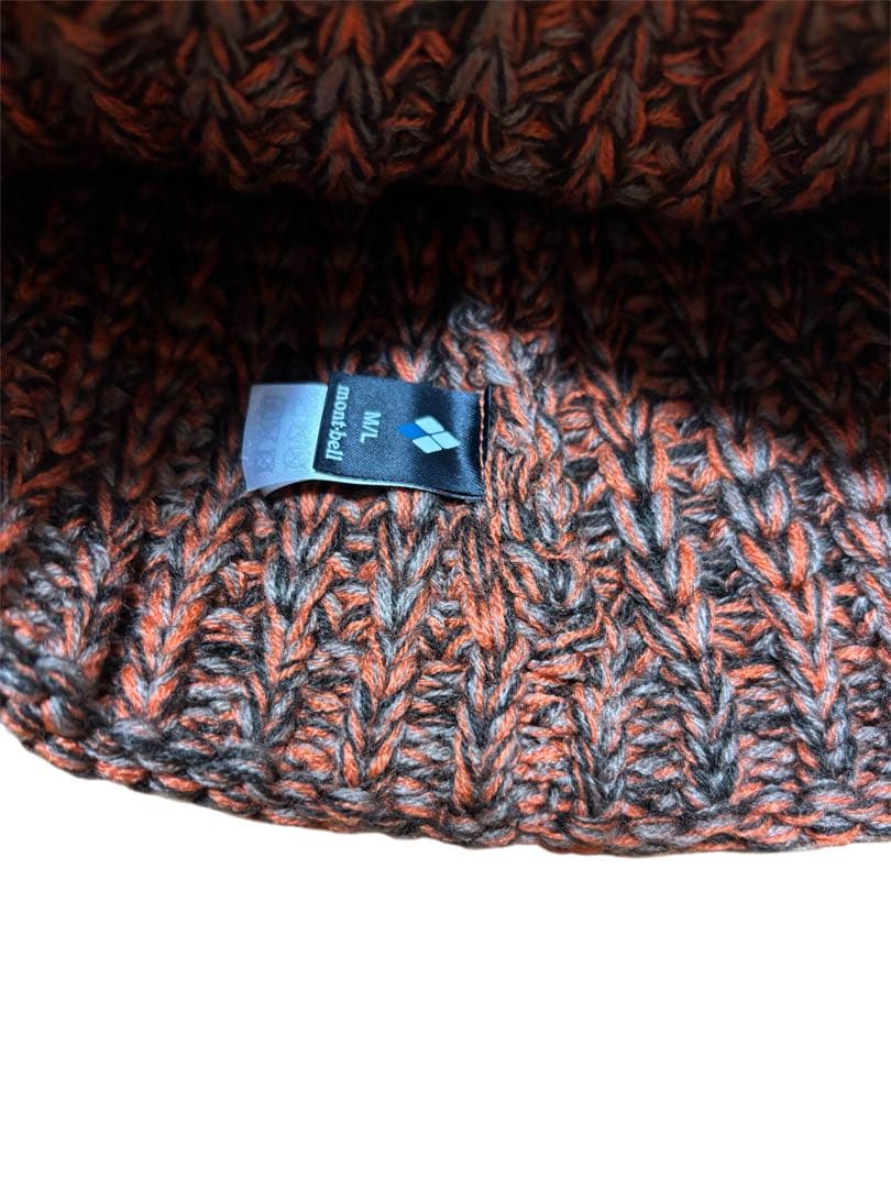 【新品タグ付き】mont-bell ニット帽 M/L オレンジ系