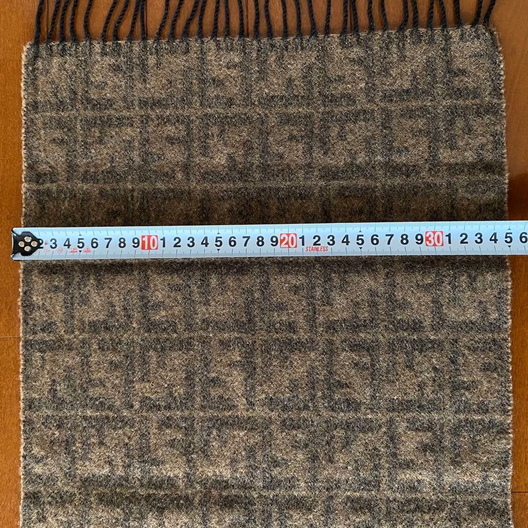 FENDI ウールマフラー LARGE ロゴパターン 165cm