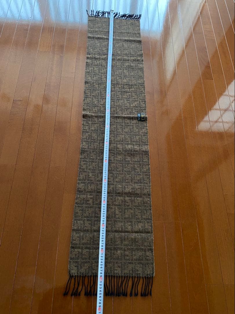 FENDI ウールマフラー LARGE ロゴパターン 165cm
