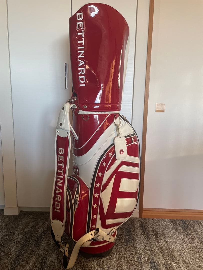 BETTINARDI キャディバッグ 赤 白 アメリカ国旗　ゴルフバッグ9インチ
