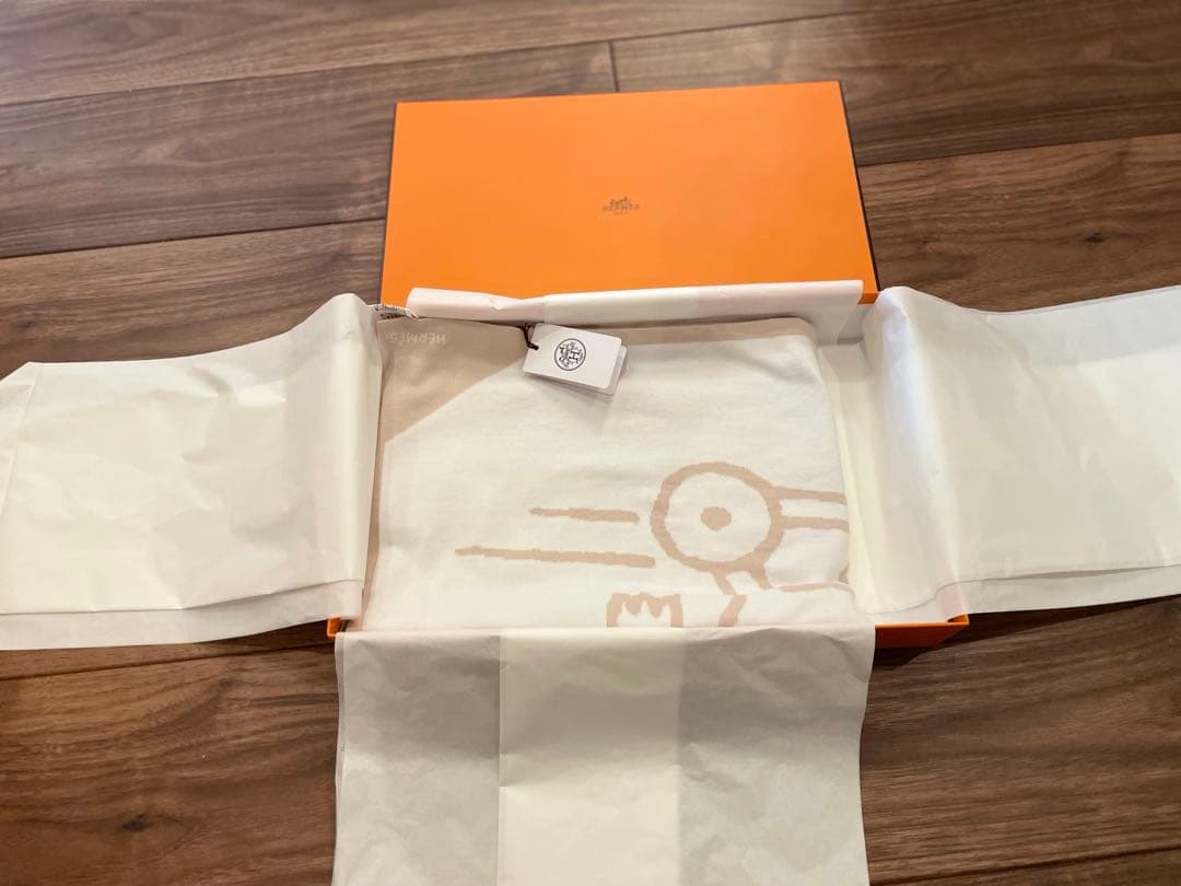 ＊未使用！HERMES ベビーブランケット 木馬＊