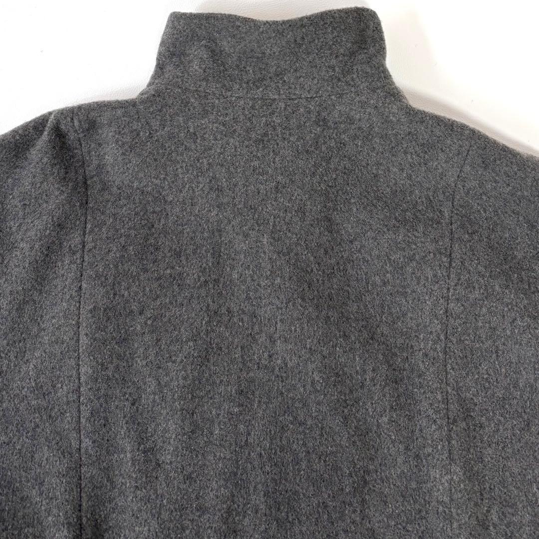 mizuiroind ミズイロインド ウール スタンドカラー コート ロング