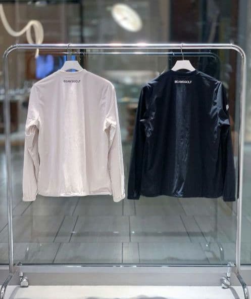 90. BEAMSGOLF ハーフジップ防風撥水ピステ