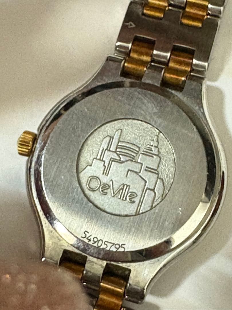 【中古】OMEGA DeVille 腕時計 ゴールド/シルバー　レディース