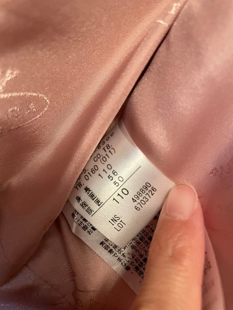 ✳︎TOCCA 110 ガールズ　ウール　アンゴラ　コート　ピンク✳︎