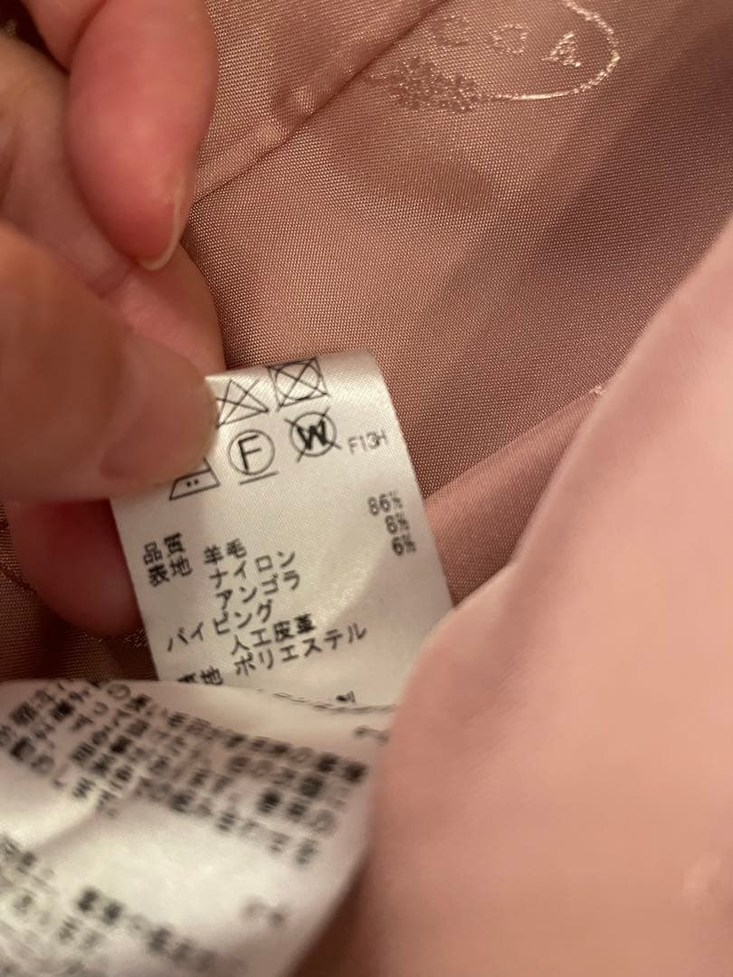 ✳︎TOCCA 110 ガールズ　ウール　アンゴラ　コート　ピンク✳︎