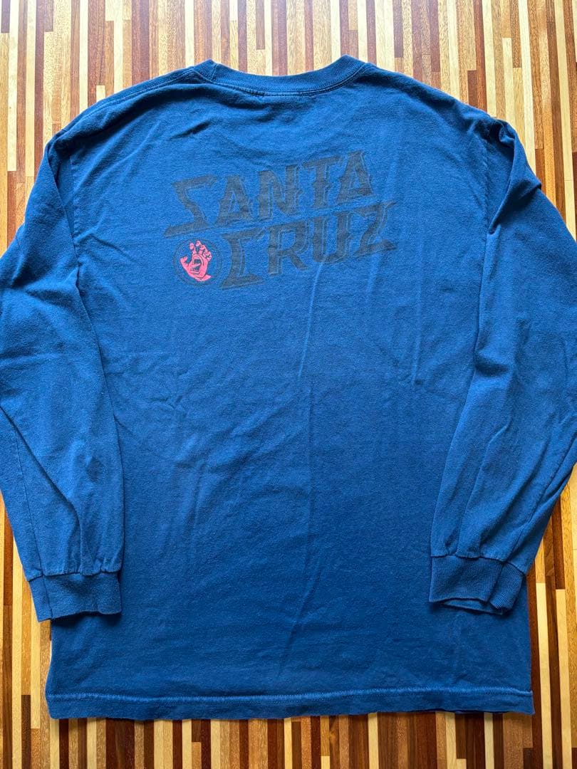 サンタクルーズ 00s NHS黒タグ 激レア赤ハンド　ロンT