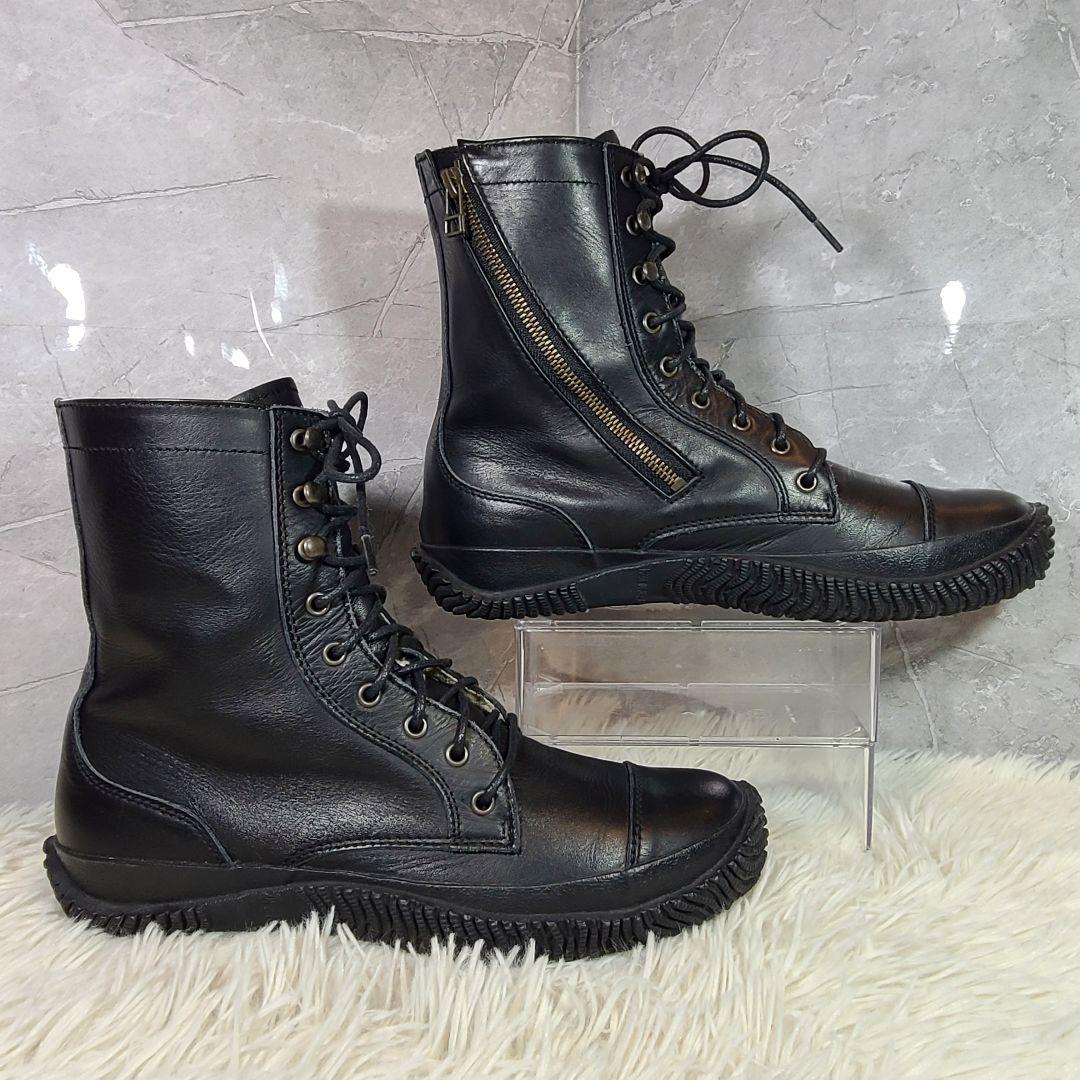 L【SPINGLE MOVE】レースアップブーツ　サイドジップ　SPM-419