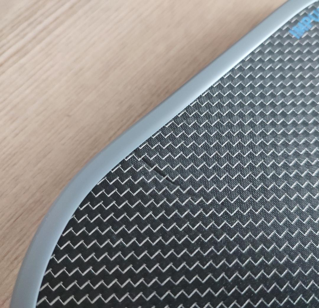 ピックルボール パドル チタン 生カーボンファイバ シルバー