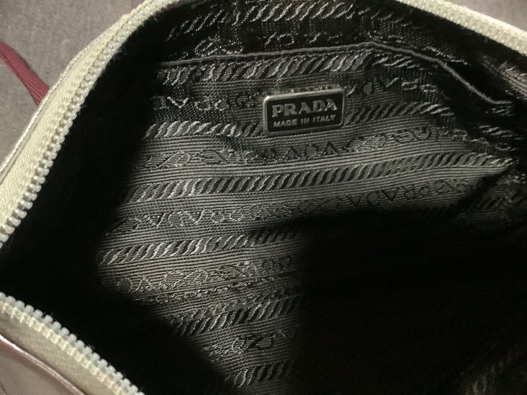 PRADA プラダ 希少 パーティバッグ ショルダー シルバー