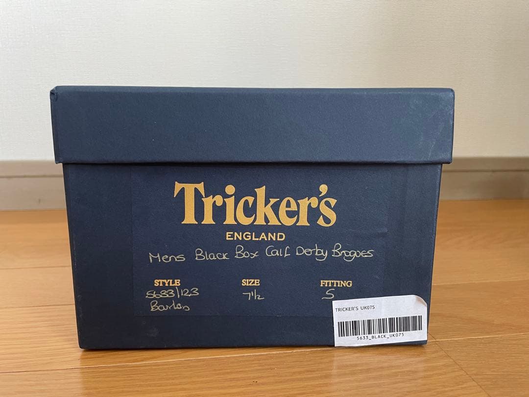 値下【美品中古】トリッカーズ／Tricker’s／バートン／セブンハーフ 7h