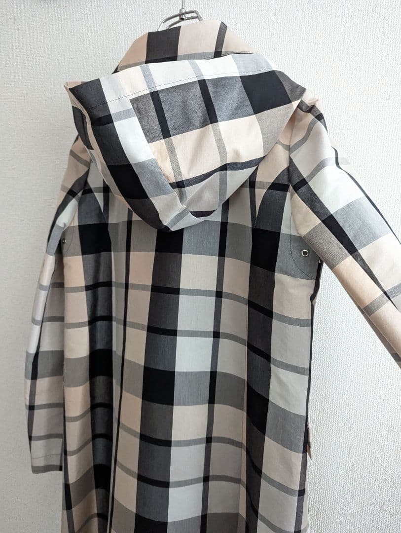 【美品】Grace Continental 撥水スプリングコート　大チェック柄