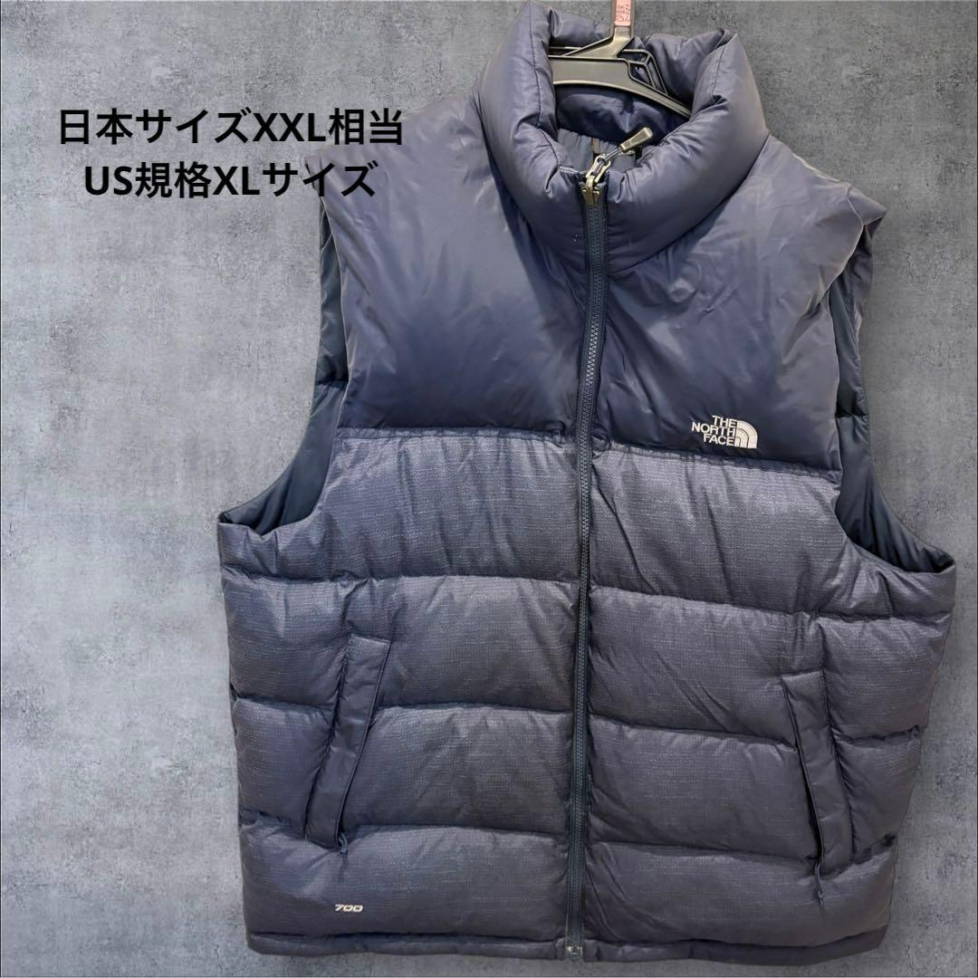 ノースフェイス　メンズ　ヌプシベスト　ヌプシ　ベスト　XL XXL ネイビー