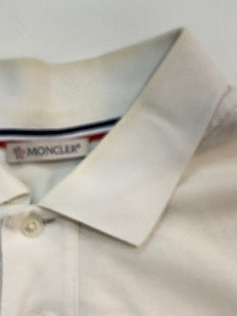 sh2174 MONCLER モンクレ　ホワイト ポロシャツ　メンズ　ゴルフ