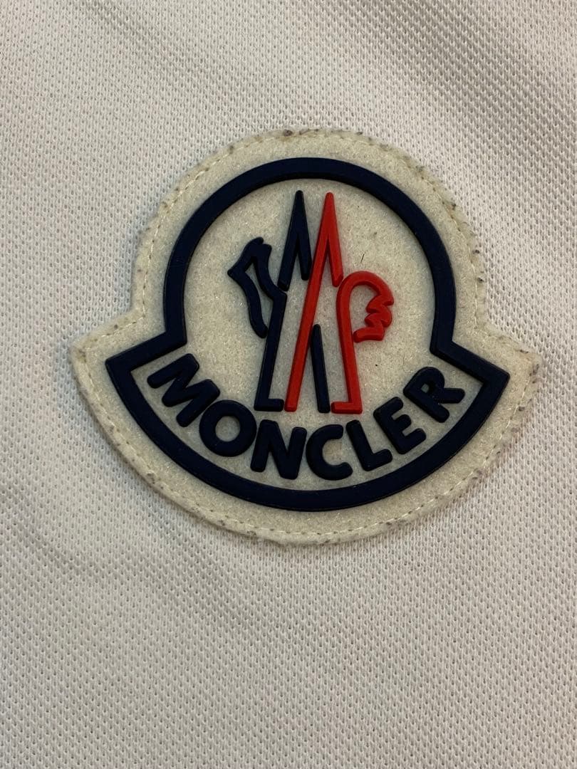 sh2174 MONCLER モンクレ　ホワイト ポロシャツ　メンズ　ゴルフ