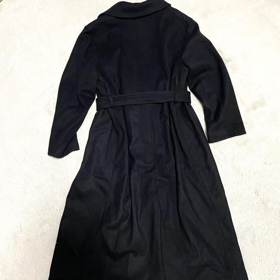 【美品】サイズ3crewre クルーレ カスタムメルトンマキシコート ブラック