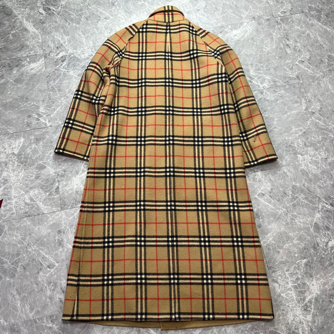 バーバリー♡リバーシブル　ロングコート　ノバチェック　ダブルフェイス　ベージュ