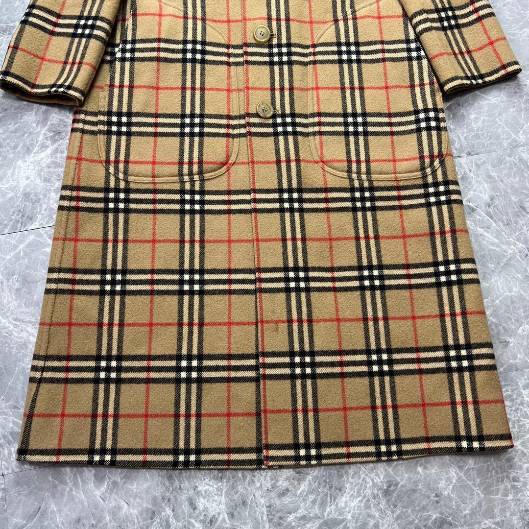 バーバリー♡リバーシブル　ロングコート　ノバチェック　ダブルフェイス　ベージュ
