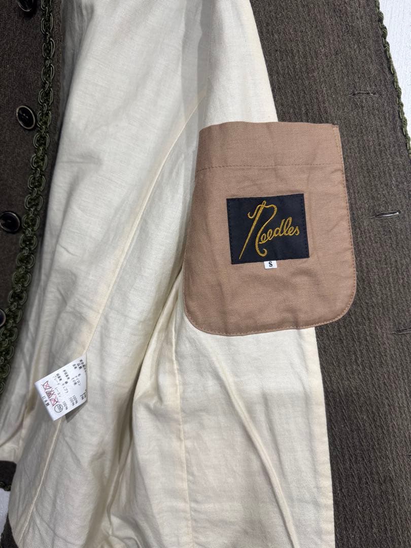 か*ゃ様 Needlesニードルズ　チロリアンジャケット　編み込み刺繍装飾デザイ