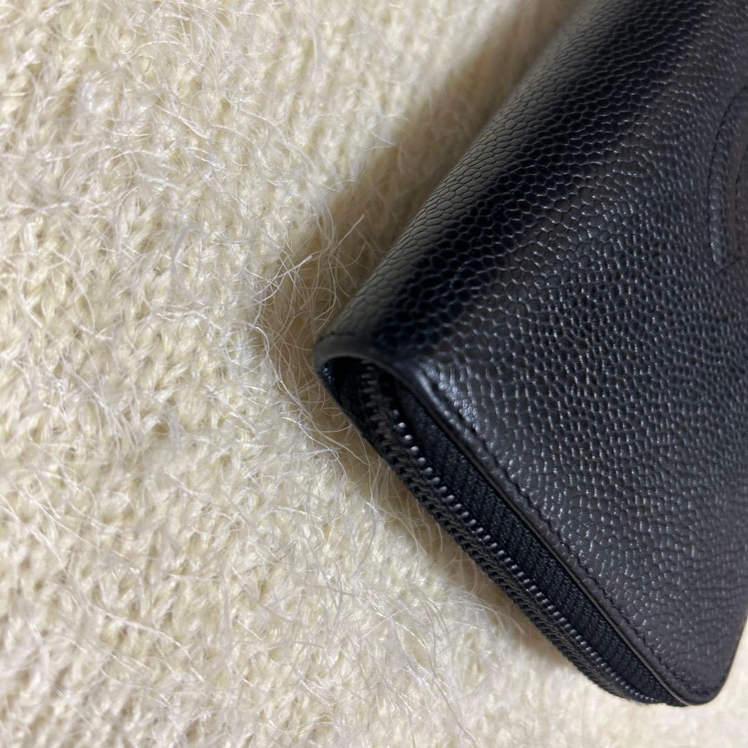 takashi CHANEL ブラックレザー 長財布