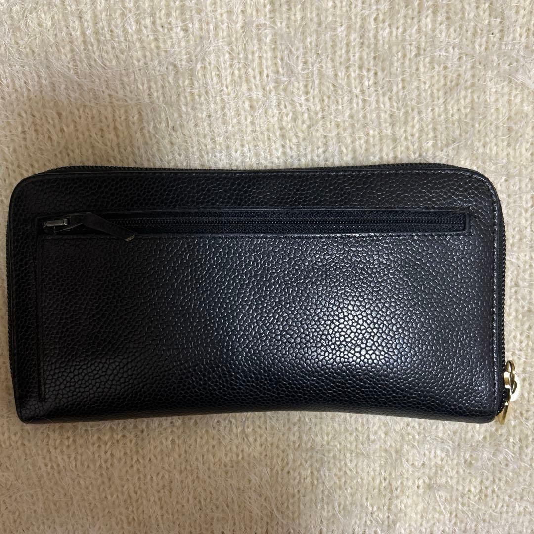 takashi CHANEL ブラックレザー 長財布