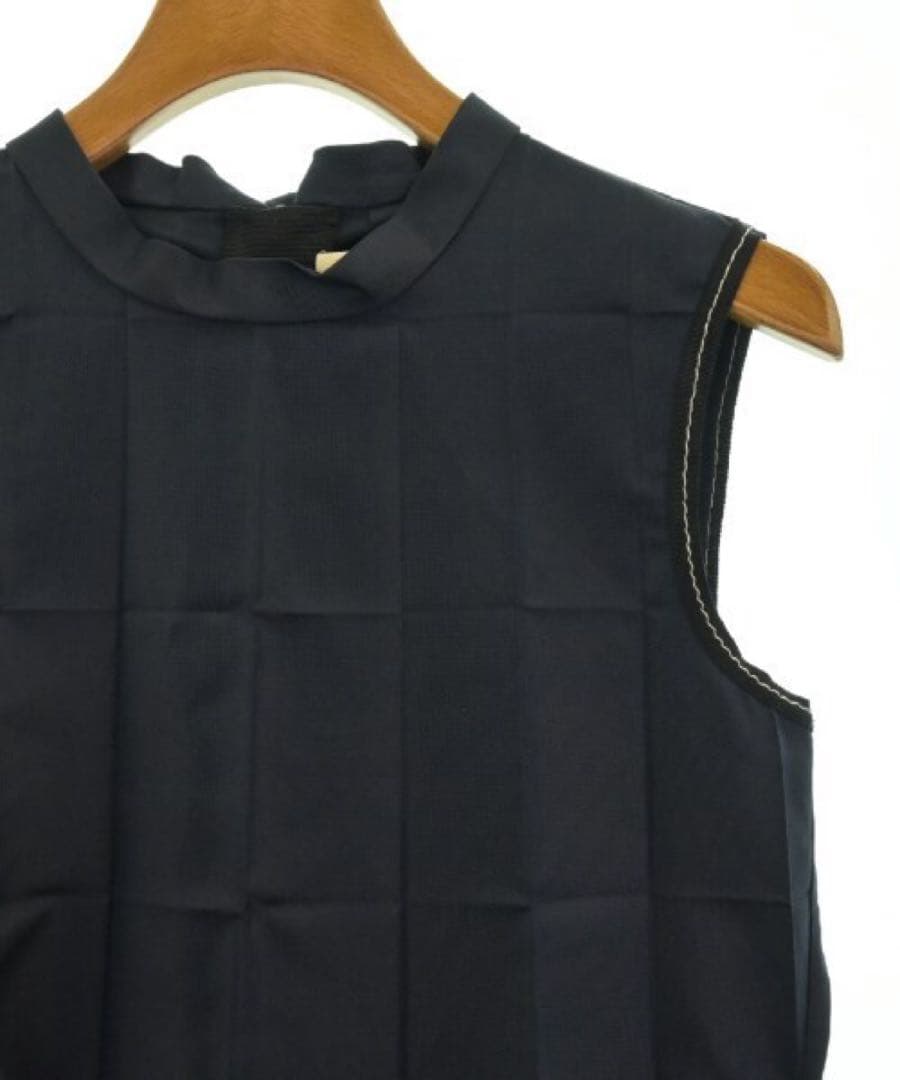 【セール】MARNI マルニ ノースリーブ ひざ下丈 ワンピース ネイビー XS