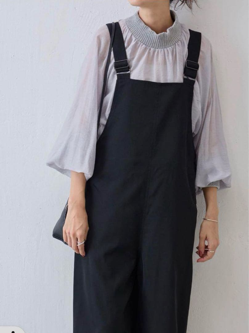 美品✨️BEARDSLEY サイドボタン サロペット ブラック