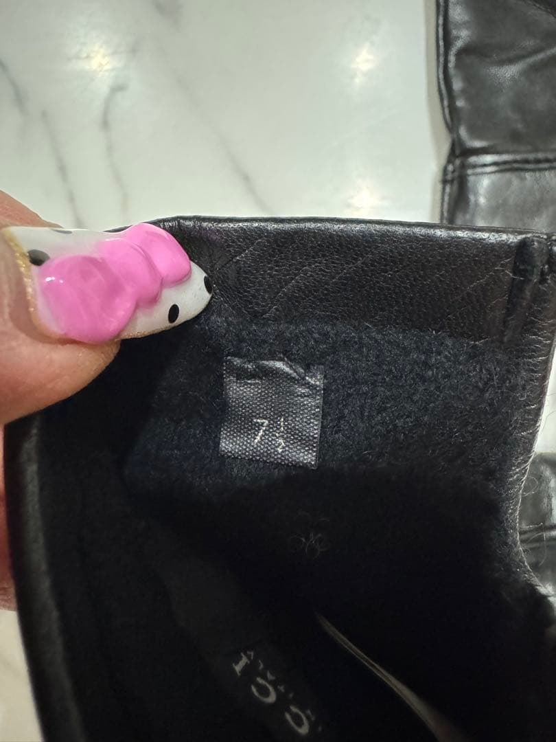 超美品！GUCCI ブラックレザー手袋 7.5 保存袋付き