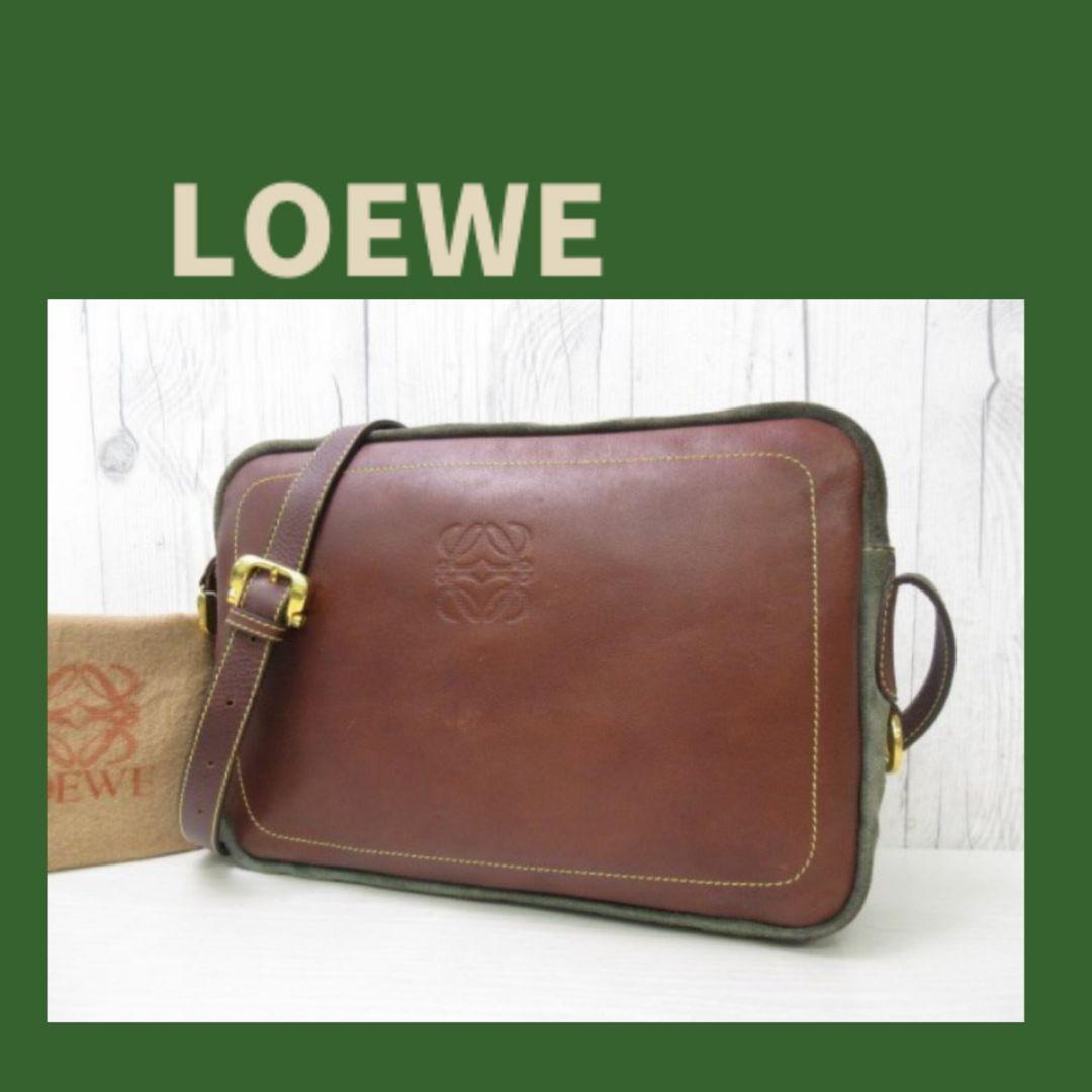 n*u様 希少✨LOEWE✨ロエベ ヴィンテージ アナグラム ショルダーバッグ