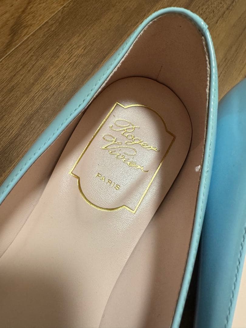 美品＊ロジェヴィヴィエ フラットシューズ　パステルブルー
