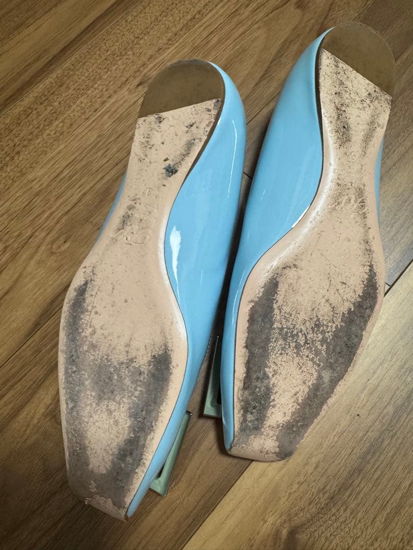 美品＊ロジェヴィヴィエ フラットシューズ　パステルブルー