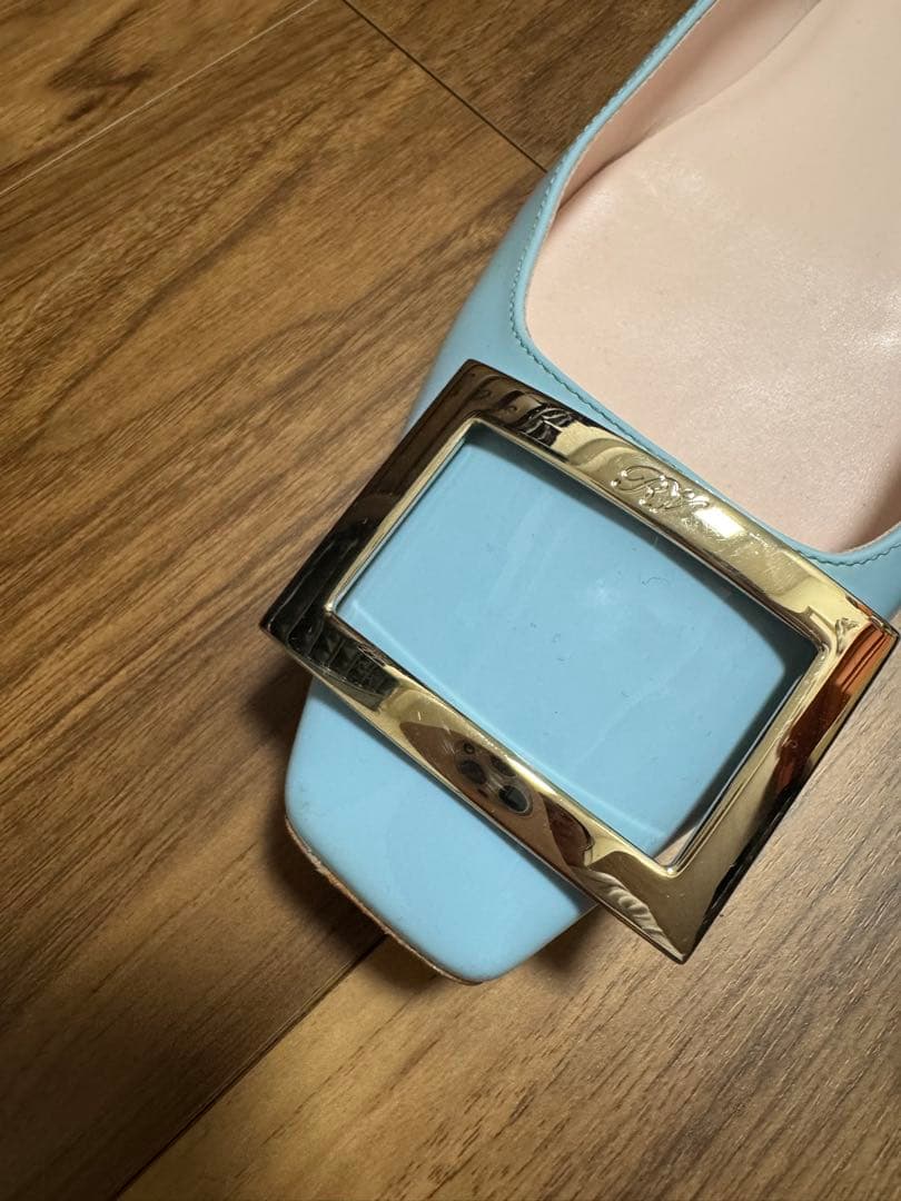 美品＊ロジェヴィヴィエ フラットシューズ　パステルブルー