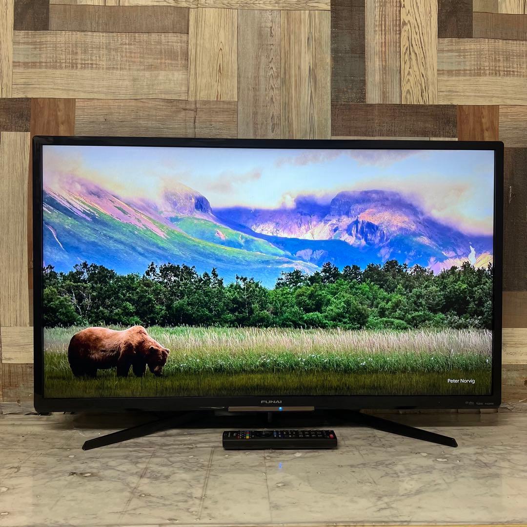 リクエスト価格❣️フナイ40V型HDD録画機能付テレビ見ながら録画も可能。