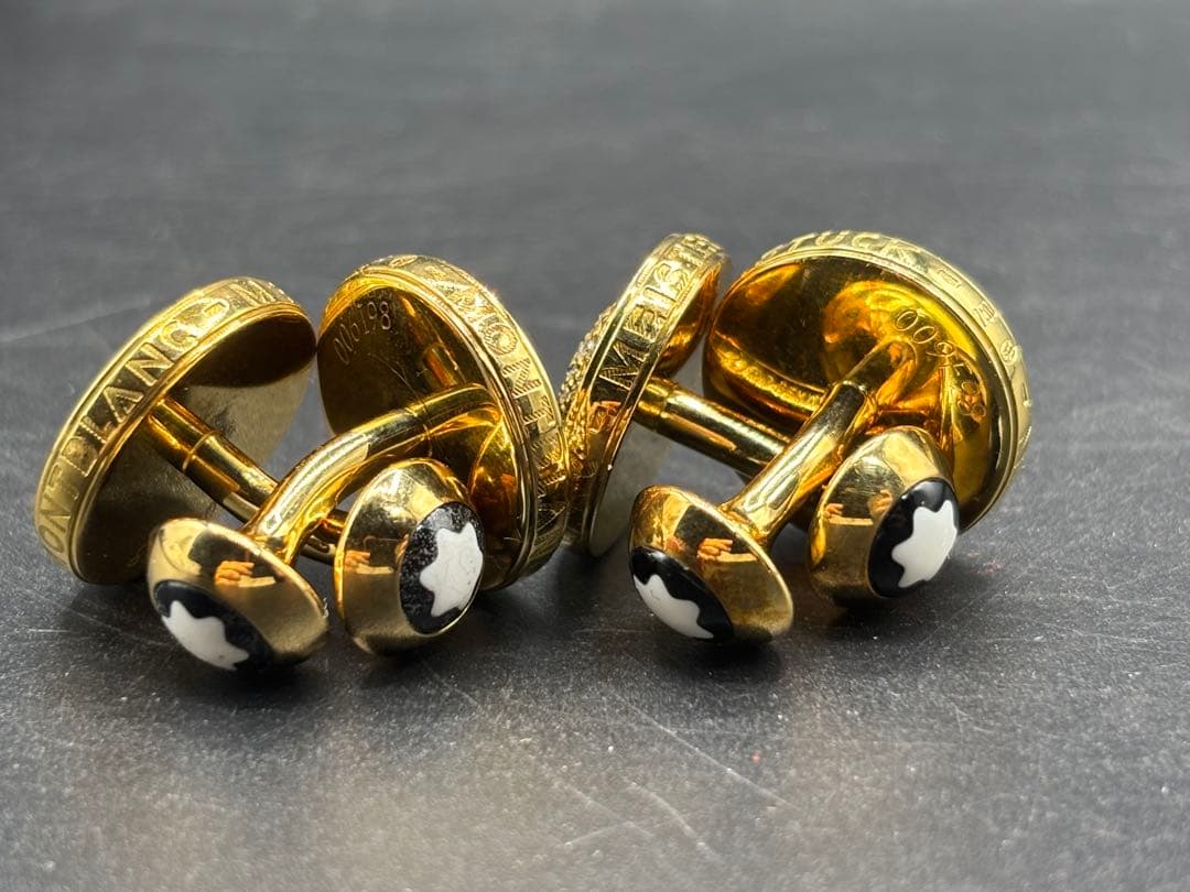 金メッキ カフリンクス 2ペア