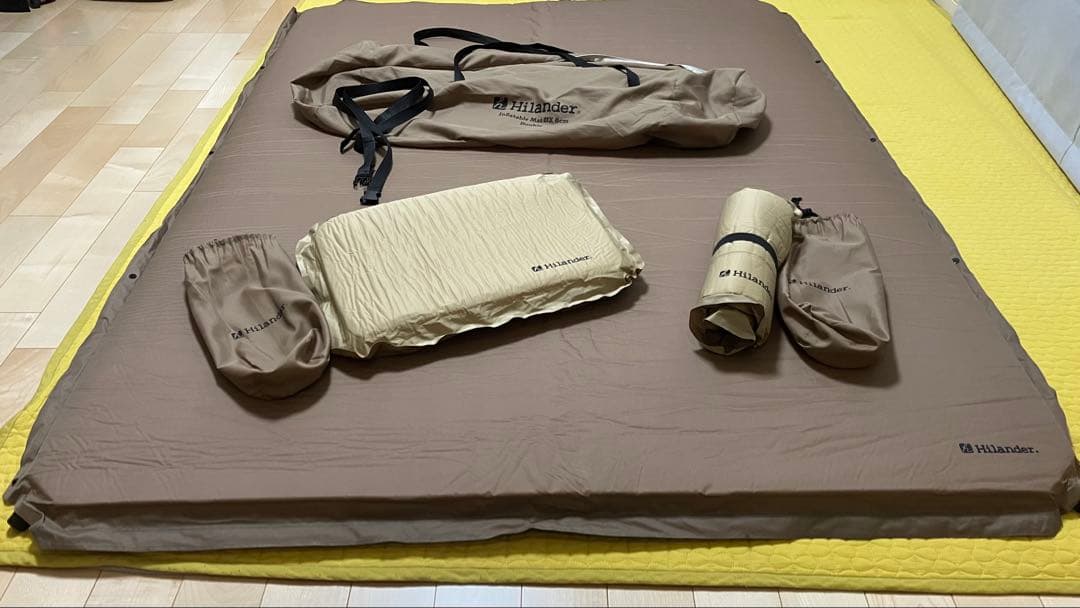 【美品】Hilander(ハイランダー) インフレーターマット DX ダブル