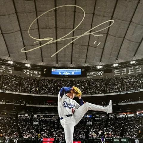 限定99枚特大写真40×50cm・佐々木朗希 直筆サインFANATICS/MLB