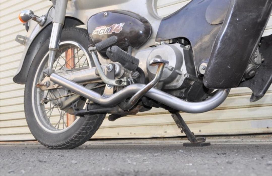 新品未使用 スーパーカブ リトルカブ キャブ車用 ウェイブ管マフラー